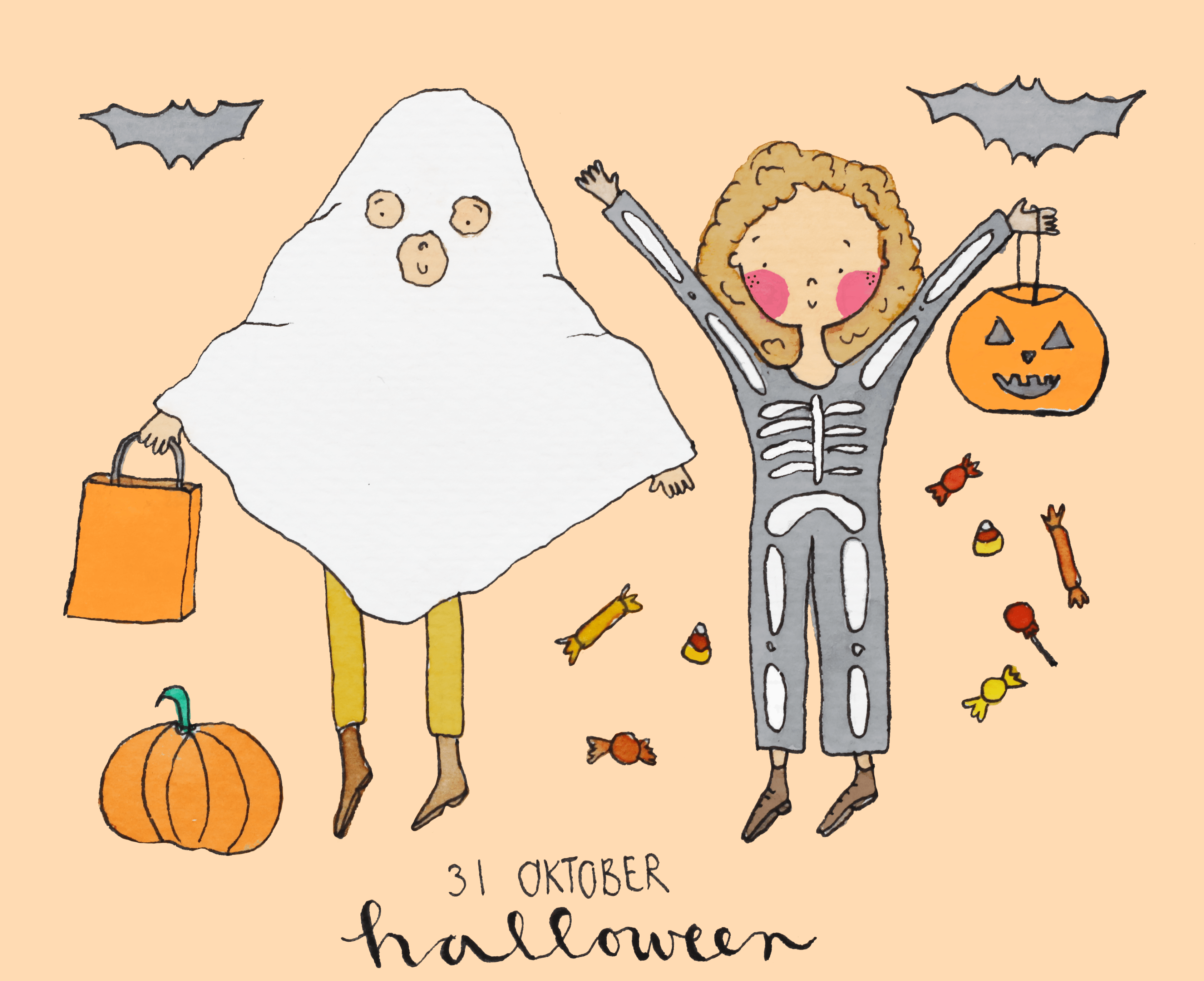 Halloween illustratie